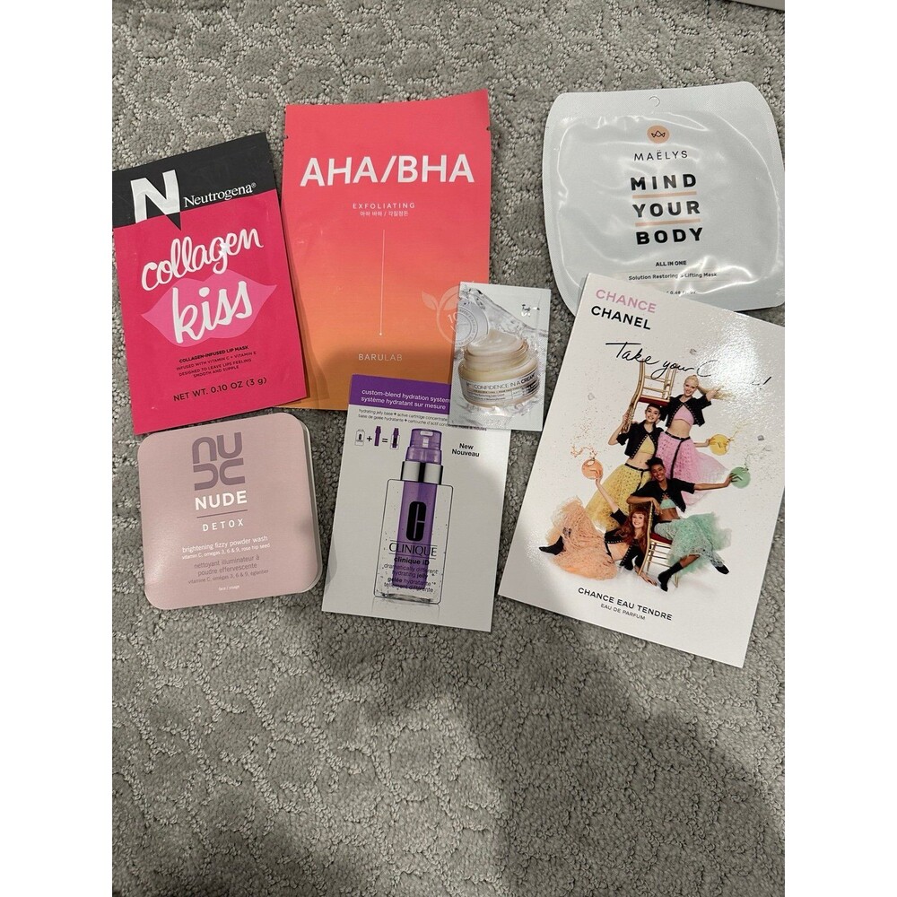 Brand new 7 pc facial masks & Chanel perfume